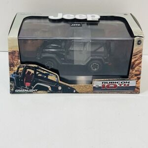 Greenlight 2013‎ Jeep Wrangler Rubicon 10th Anniversary, Black, 1:43